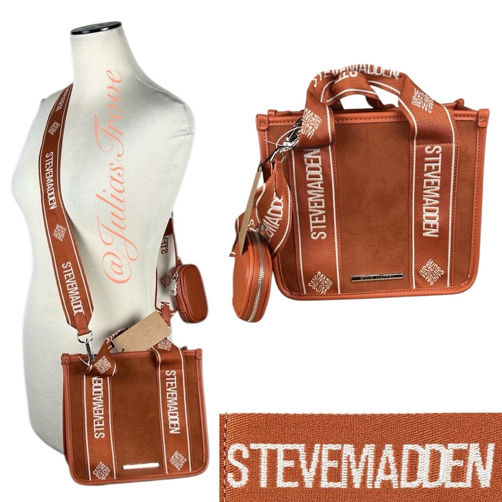 Steve Madden Webber Suede Satchel Crossbody NWT